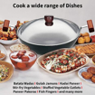 Picture of Hawkins Futura 1.5 Litre Deep Fry Pan, Hard Anodised Kadai with Stainless Steel Lid, Round Bottom Kadhai, Small Kadai, Black (AK15S)