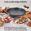 Hawkins Futura 2.75 Litre Deep Fry Pan, Hard Anodised Kadai, Round Bottom Kadhai, Black (AK275) की तस्वीर