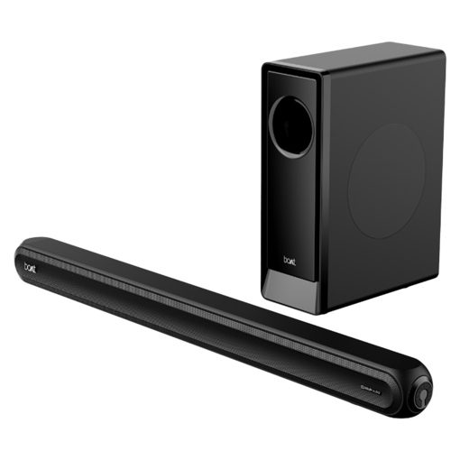 boAt Aavante Bar 1650D with Dolby Digital & 3D Surround Sound 120 W Bluetooth Soundbar  (Pitch Black, 2.1 Channel) की तस्वीर