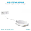 Picture of Portronics POR 343 UFO USB Home Charger 6 Ports 8A Charging Station for Smartphones and Tablets - White