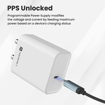 Picture of Portronics Adapto 24 Type C 24w Adapter for iPhone 14/ 14 Plus/ 14 Pro/ 14 Pro Max, iPhone 13/13 Pro/13 Pro Max/13 Mini, 12/12 Mini/ 12 Pro Max, iPhone 11 Series With PD 3.0, BIS Certified| USB-C 20 Watt Original Fast Charging Adaptor (White)