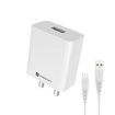 Picture of Portronics Adapto 31 C 2.4A 12w Charging Adaptor,Comes with 1M Type C Charging Cable, Single Port Wall Charger for iPhone 11/Xs/XS Max/XR/X/8/7/6/Plus, iPad Pro/Air 2/Mini 3/Mini 4, Samsung S4/S5, and More.(White)