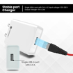 Picture of Portronics Adapto 31 C 2.4A 12w Charging Adaptor,Comes with 1M Type C Charging Cable, Single Port Wall Charger for iPhone 11/Xs/XS Max/XR/X/8/7/6/Plus, iPad Pro/Air 2/Mini 3/Mini 4, Samsung S4/S5, and More.(White)
