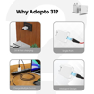 Picture of Portronics Adapto 31 C 2.4A 12w Charging Adaptor,Comes with 1M Type C Charging Cable, Single Port Wall Charger for iPhone 11/Xs/XS Max/XR/X/8/7/6/Plus, iPad Pro/Air 2/Mini 3/Mini 4, Samsung S4/S5, and More.(White)
