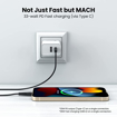 Portronics Adapto 70 33W Fast Wall Charging Adapter, Supports PPS Charging Via Type C Power Delivery & Mach USB Charger Fast Charging Compatible with iPhone, iPad, Samsung Galaxy, Note, Redmi, Mi,Oneplus, Oppo,Smartphones and More. की तस्वीर