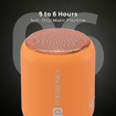 Picture of Portronics SoundDrum 1 10W TWS Portable Bluetooth 5.0 Speaker with Powerful Bass, Inbuilt-FM & Type C Charging Cable Included(Orange)