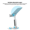 Picture of Portronics Mobot II Multifunctional Desktop Mobile Holding Stand with 360° Rotational Base, Multiple Adjustment Angles, Aluminum Body for Tablets & Phone(White)