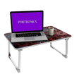 Picture of Portronics My Buddy J Portable/Foldable Laptop Table with Laminated MDF Board, Aluminium Legs, Anti-Skid Grip, Supports Upto 17 inch Laptop(Red)