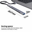 Picture of Portronics Mport 7 USB Hub (7-in-1), Multiport Adapter with Dual Convertible USB & Type C Heads, Upto 5 Gbps Data Transfer Speed, 1 x USB 3.0 & 6 x USB 2.0 Ports for Laptop, MacBook, PC (Grey)
