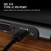 Picture of Portronics Mport 13C USB C Hub (13-in-1), Type C Docking Station with 4K HDMI, 3 x Type C, 4 x USB 3.0, Ethernet, VGA, SD/microSD Cards for Laptop, MacBook, PC and Other Type C Devices (Grey)