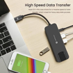 Picture of Portronics Mport 51 5-in-1 Type C HUB with RJ 45 Ethernet Port, 5Gbps Data Transfer, HDMI Port, USB 3.0, PD Quick Charge, 4K Ultra HD Data Quality(Grey)
