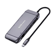 Picture of Portronics Mport 9C | Multiport USB Hub | Type C Connectivity Compatible with Windows Laptops & Macbooks | M1 air | 1000MBPS Ethernet Port | USB 3.0 | Support upto 100W PD Charging for Laptops(Silver)