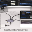 Picture of Portronics Mport 9C | Multiport USB Hub | Type C Connectivity Compatible with Windows Laptops & Macbooks | M1 air | 1000MBPS Ethernet Port | USB 3.0 | Support upto 100W PD Charging for Laptops(Silver)