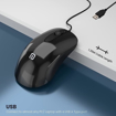 Picture of Portronics Toad 26 Wired Optical Mouse with 1500 DPI, Optical Orientation, Click Wheel, 1.35M Cable Length(Black)