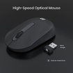 Picture of Portronics Toad 13 Wireless Mouse, 2.4 Ghz Connectivity with USB Nano Dongle, 1200 DPI Optical Tracking, Ambidextrous, Compatible with Laptop, Mac, PC (Black)