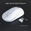 Portronics Toad 13 2.4 GHz Wireless Optical Mouse with USB Nano Receiver, 1200 DPI Resolution Optical Sensor(White) की तस्वीर