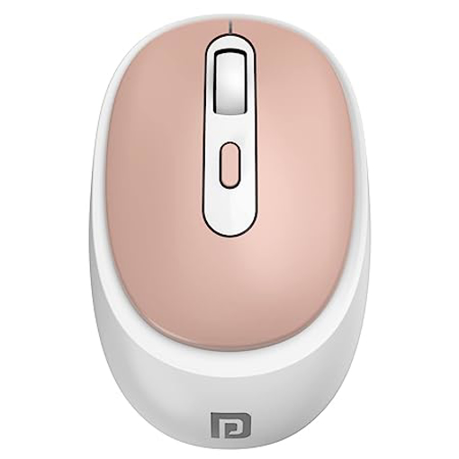 Portronics Toad 27 Wireless Mouse, Silent Buttons, 2.4 GHz with USB Nano Dongle for PC/Mac/Laptop, Auto Power Saving Mode, Adjustable DPI Button(Pink) की तस्वीर