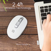 Portronics Toad 11 Wireless Mouse, 2.4 GHz Connectivity with USB Nano Dongle, Adjustable DPI Up to 1600, Ambidextrous for Laptop, MacBook, PC (Grey) की तस्वीर