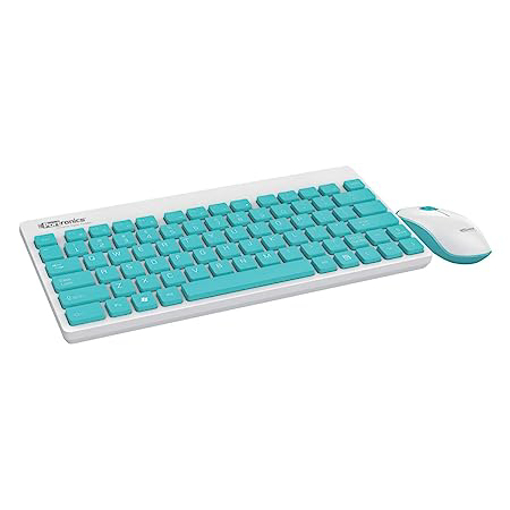 Picture of Portronics Key2-A Combo of Multimedia Wireless Keyboard & Mouse, Compact Light-Weight for PCs, Laptops and Smart TV, White