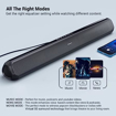 Picture of Portronics Sound Slick 7 50W Wireless Bluetooth Soundbar with Aux in 3.5 mm, in-Built Power Cable, Supports USB Flash Drive, Multiple Audio Modes for TV, Mobile, PC, Tablets, Laptops(Black)