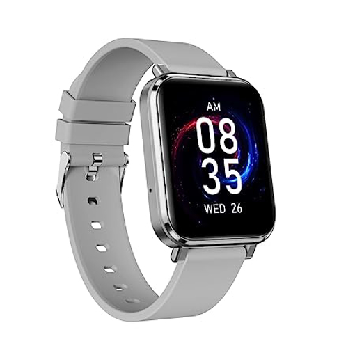 Picture of Portronics Kronos X4 Smart Calling Watch with 1.85HD Display, Multiple Sports Mode, IP68 Water Resistant, Heart Rate and SpO2 Monitoring, Sleep Monitor(Grey)