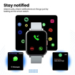 Picture of Portronics Kronos X4 Smart Calling Watch with 1.85HD Display, Multiple Sports Mode, IP68 Water Resistant, Heart Rate and SpO2 Monitoring, Sleep Monitor(Grey)