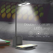 Picture of Portronics Brillo II Lamp with Wireless Charging, Pen Holder, LED Indicator(Black, Acrylonitrile Butadiene Styrene;Polycarbonate, Pack of 1)