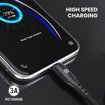 Picture of Portronics Konnect A Type-C Cable with 3A Rapid Charging & 480mbps Data Transmission,1 M Cord Length(Black)