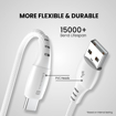 Picture of Portronics Konnect A Type-C Cable with 3A Rapid Charging & 480mbps Data Transmission,1 M Cord Length(White)