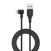 Portronics Konnect HD 3A Fast Charging Micro USB Cable with Fast Data Sync, Tangle Resistance, Nylon Braided, 1.2 Meter (Black) की तस्वीर