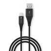 Picture of Portronics Konnect B+ 8 Pin Usb Cable 3.0 Amp Output with Charge & Data Sync with 1m (Black)