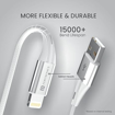 Picture of Portronics Konnect B+ 8 Pin Usb Cable 3.0 Amp Output with Charge & Data Sync with 1m (White)