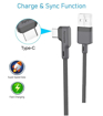Picture of Portronics Konnect L POR-1081 Fast Charging 3A Type-C Cable 1.2Meter with Charge & Sync Function for All Type-C Devices (Grey)