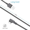 Picture of Portronics Konnect L POR-1081 Fast Charging 3A Type-C Cable 1.2Meter with Charge & Sync Function for All Type-C Devices (Grey)