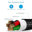 Picture of Portronics Konnect L POR-1081 Fast Charging 3A Type-C Cable 1.2Meter with Charge & Sync Function for All Type-C Devices (Grey)