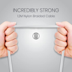 Picture of Portronics Konnect L POR-1403 Fast Charging 3A Type-C Cable 1.2 Meter with Charge & Sync Function for All Type-C Devices (White)