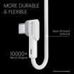 Picture of Portronics Konnect L POR-1403 Fast Charging 3A Type-C Cable 1.2 Meter with Charge & Sync Function for All Type-C Devices (White)