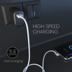 Picture of Portronics Konnect L POR-1403 Fast Charging 3A Type-C Cable 1.2 Meter with Charge & Sync Function for All Type-C Devices (White)