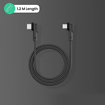 Picture of Portronics USB Type C Cable 3 A 1.2 m Konnect L 60W PD (Type C to Type C) Fast Charging  (Compatible with All Smartphone, Grey, One Cable)