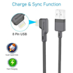 Picture of Portronics Konnect HD Type C Cable with 3A Fast Charging, Nylon Braided, Fast Data Sync, Tangle Resistance, 1.2 Meter(Black)