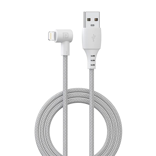 Portronics Lightning Cable 3 A 1.2 m Konnect L  (Compatible with All Phones With 8 Pin Port, White, One Cable) की तस्वीर