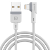 Picture of Portronics Konnect L 1.2M POR-1401 Fast Charging 3A 8 Pin USB Cable with Charge & Sync Function (White)