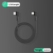 Portronics Lightning Cable 1.2 m Konnect L Type C to 8-Pin Fast Charging  (Compatible with Smartphones, Tablet, Laptops, Grey, One Cable) की तस्वीर