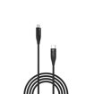 Picture of Portronics Konnect L1 20W Type C to 8 Pin Quick Charging Cable with Nylon Braided, Metal Heads, 1 M Length(Black)