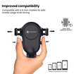 Picture of Portronics Clamp Y Adjustable Air Vent Mobile Holder for Car with 360° Rotational, One Click Release Button, Compatible with 4 to 6 inch Devices(Black)