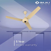 Picture of BAJAJ Energos 26 120cm Sweep 3 Blades Ceiling Fan (With Remote Control, 251146, Base Ivory)