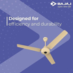 Picture of BAJAJ Energos 26 120cm Sweep 3 Blades Ceiling Fan (With Remote Control, 251146, Base Ivory)