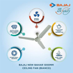 Picture of Bajaj Bahar Plus 1200mm Bianco Ceiling Fan