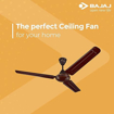BAJAJ Bahar Plus 1200 mm 3 Blade Ceiling Fan (Brown, Pack of 1) 1200 mm Energy Saving 3 Blade Ceiling Fan  (Brown, Pack of 1) की तस्वीर