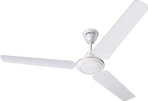 Bajaj Bahar 14EE 1400 mm Ceiling Fans for Home |BEE StarRated Energy Efficient|Rust Free Coating for Long Life| High Air Delivery| 2-Yr Warranty White Ceiling Fan की तस्वीर